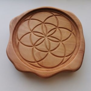 Mooie houten schaaltje seed of life